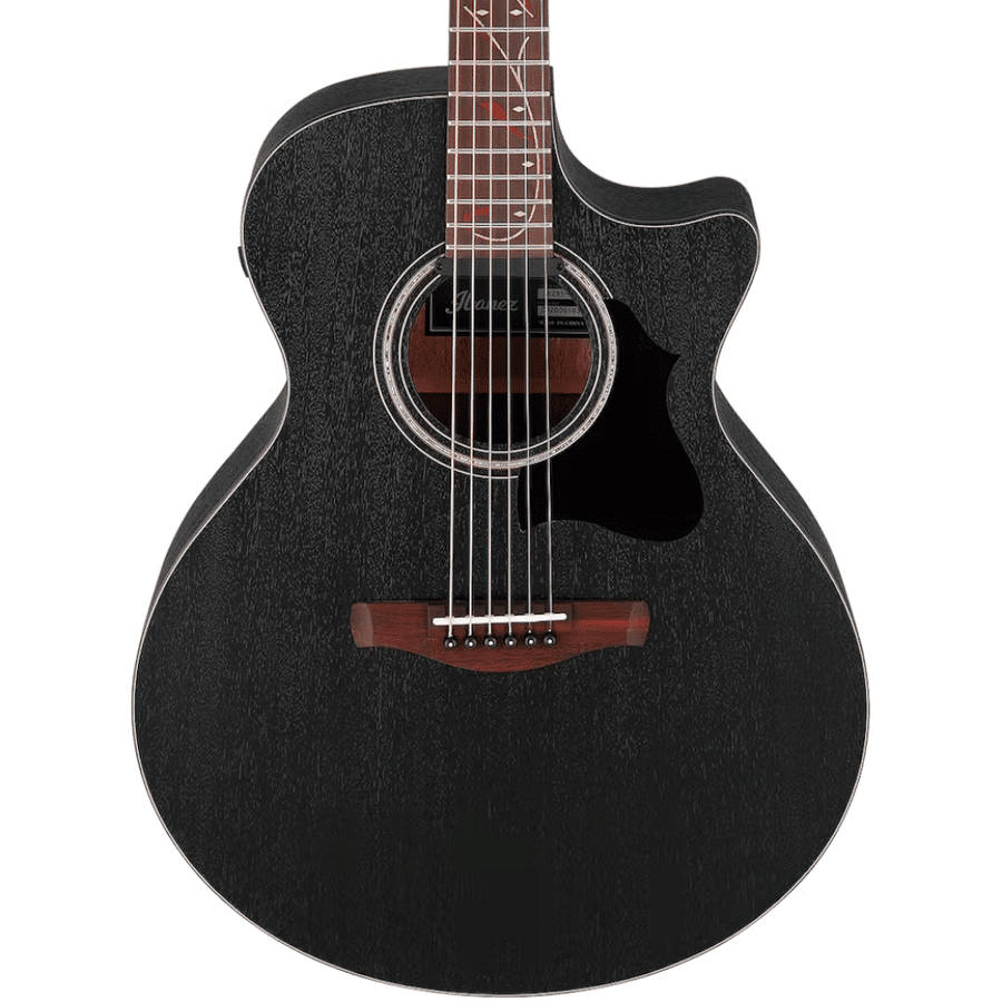 Ibanez AE295 Jumbo Acoustic Guitar - Weathered Black