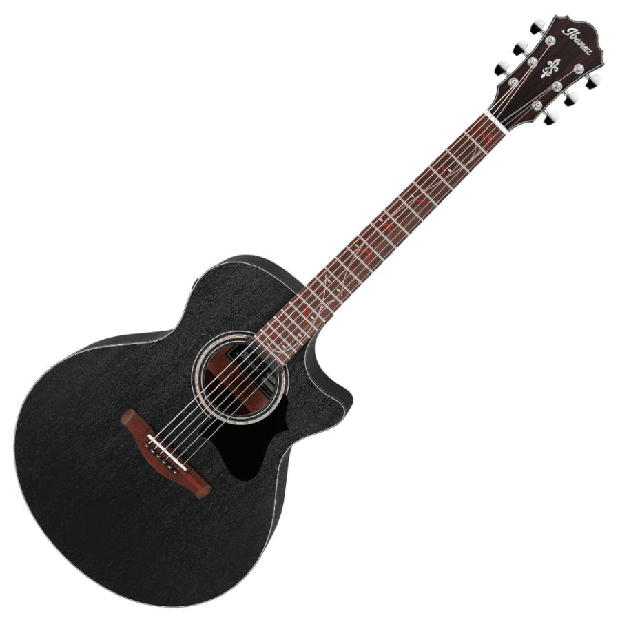 Ibanez AE295 Jumbo Acoustic Guitar - Weathered Black