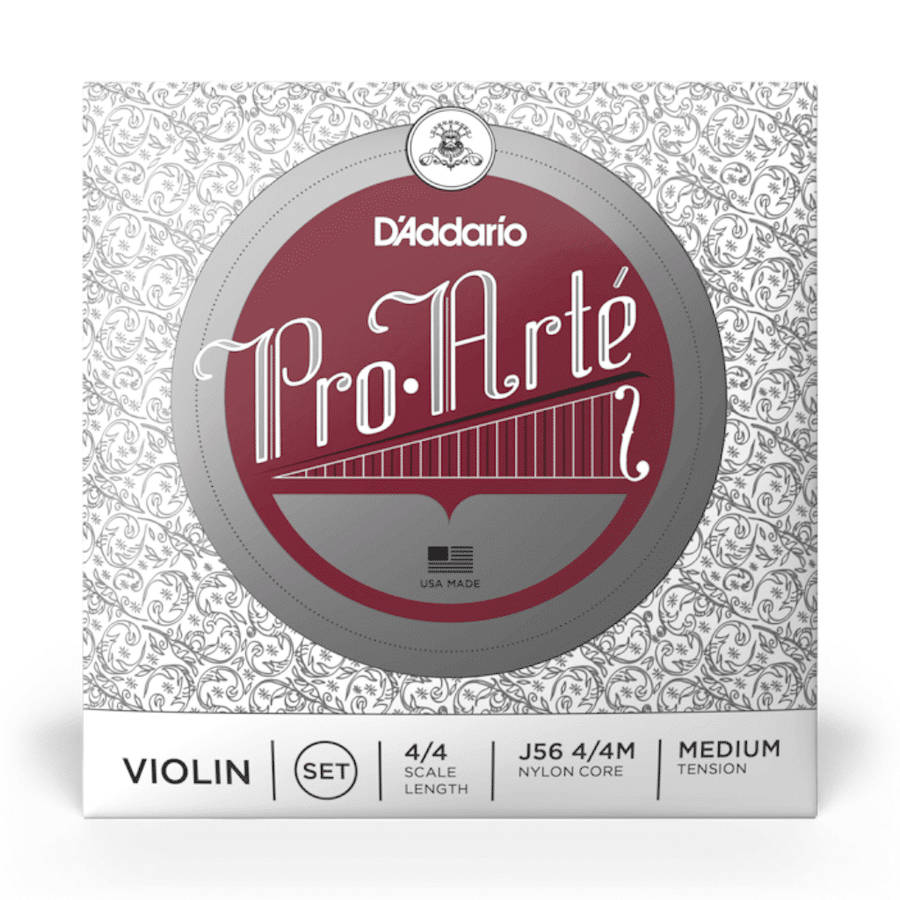 D'addario PRO-ARTÉ Violin String Set - 4/4 Scale - Medium Tension
