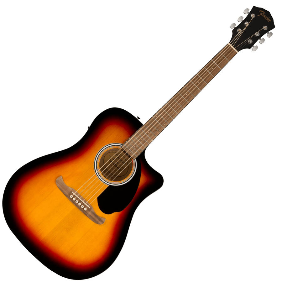 Fender FA-125CE Acoustic-Electric Guitar - Walnut Fingerboard - Sunburst