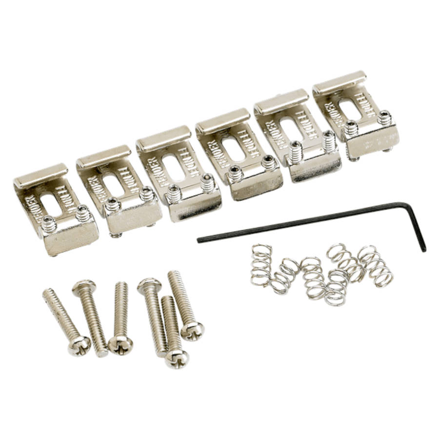 Fender American Vintage Stratocaster® Bridge Saddles - Nickel (Set of 6)