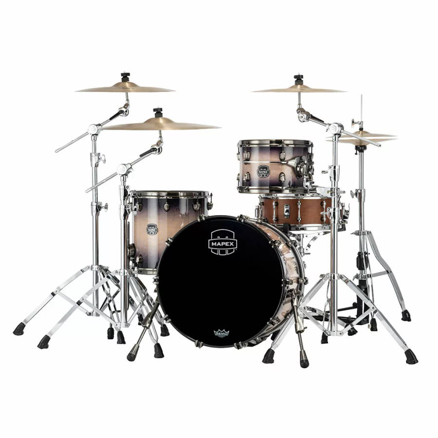 Mapex Saturn Evolution Straight-Ahead 3-Piece Drum Kit - Exotic Violet Burst (Hardware, Cymbals &...