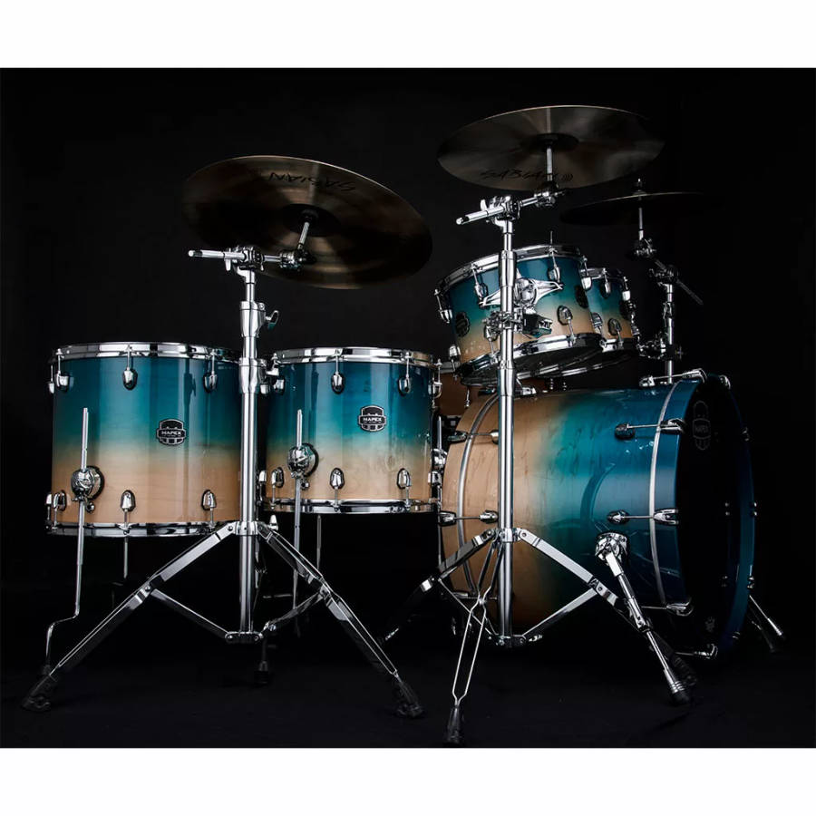 Mapex SATURN Studioease 5-Piece Drum Kit - Aqua Fade (Hardware, Cymbals & Snare Excluded)