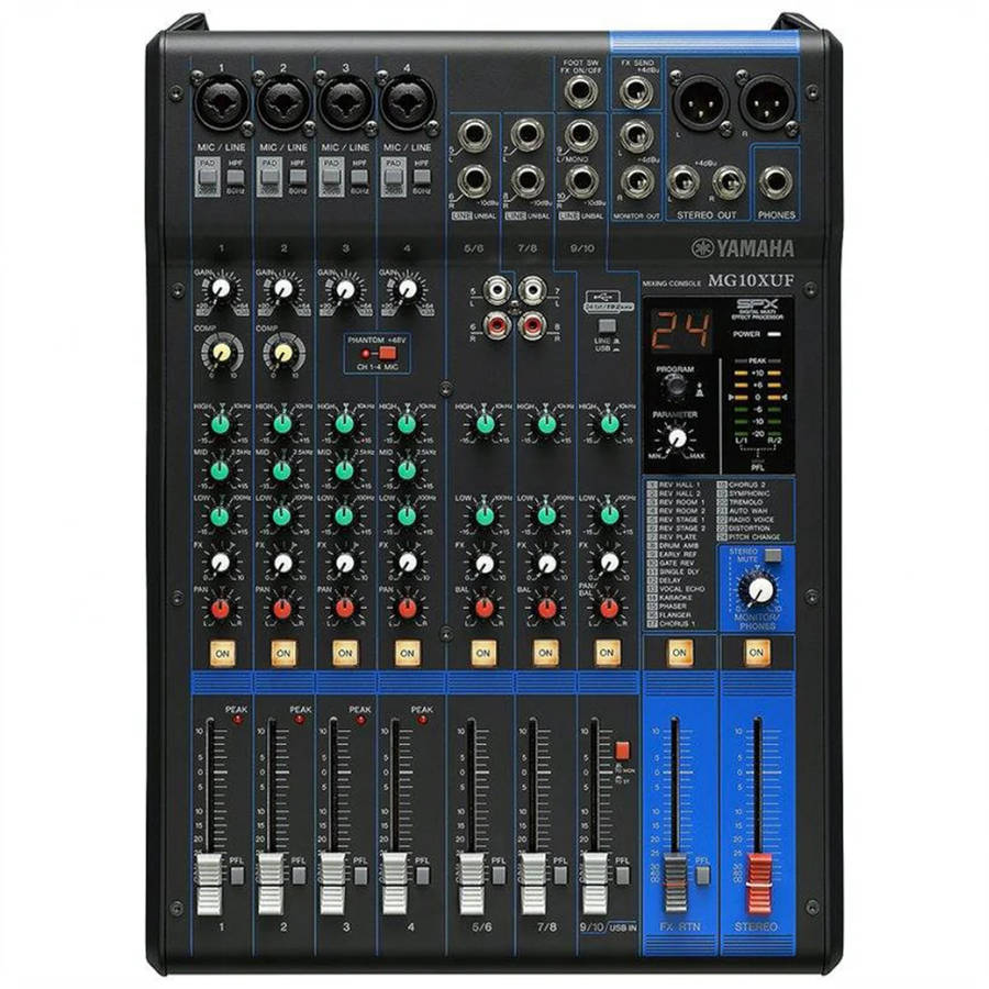 Yamaha MG10XUF 10-channel Mixer with USB and FX