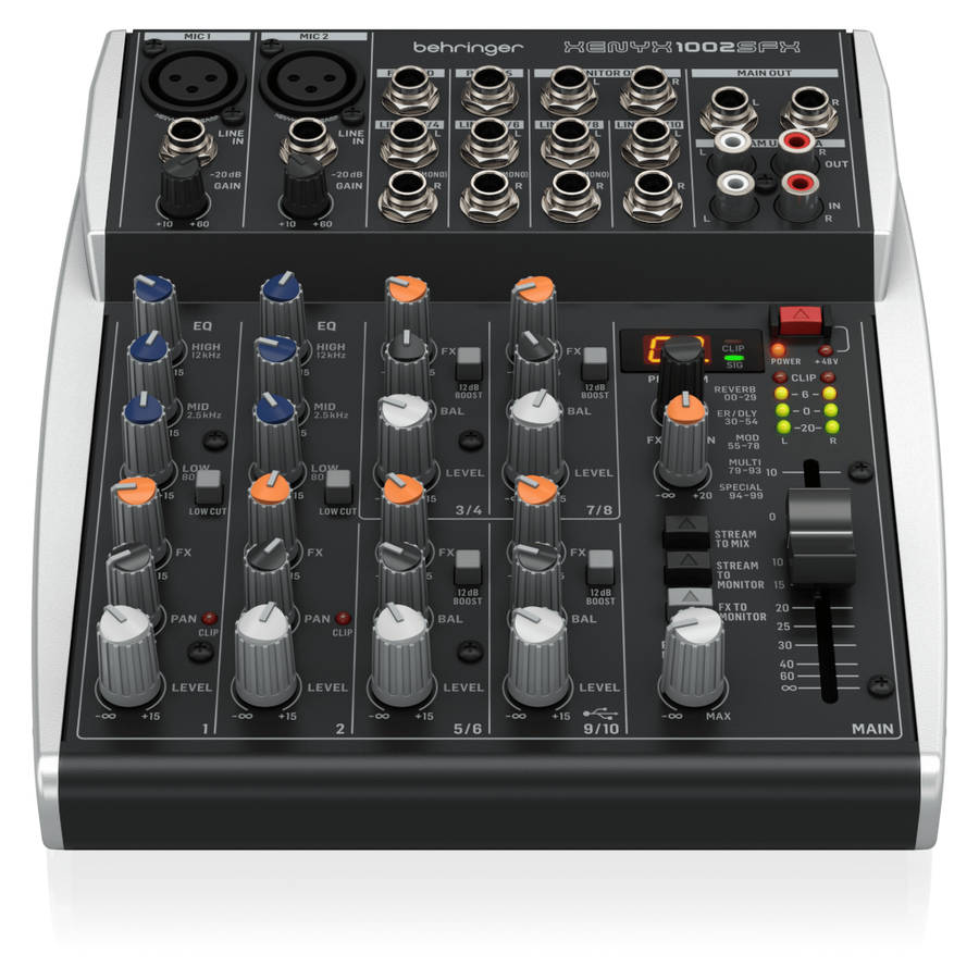 Behringer Xenyx 1002SFX 10-channel Analog Streaming Mixer