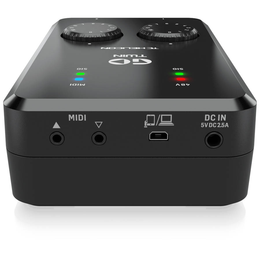 TC-Helicon GO TWIN 2-channel Audio/MIDI Interface for Mobile Devices