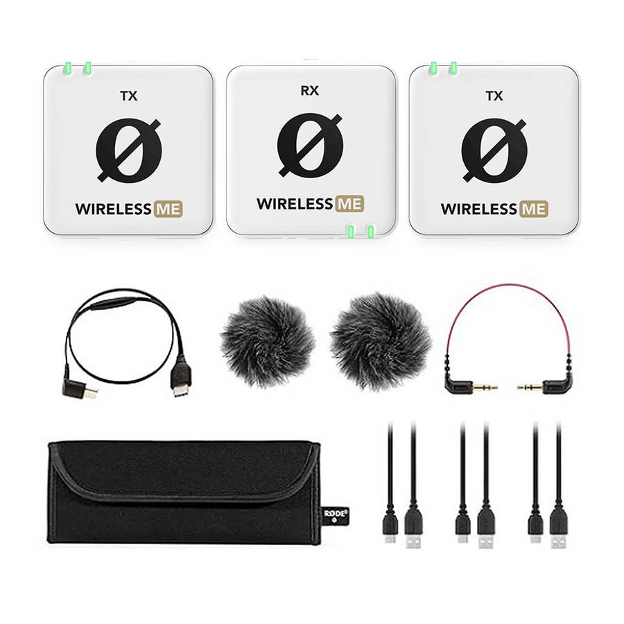 Rode Wireless ME Dual Clip-on Microphone System - White