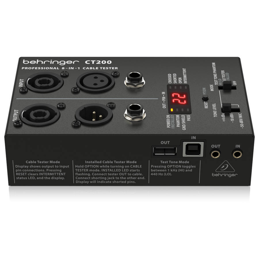 Behringer CT200 8-in-1 Cable Tester