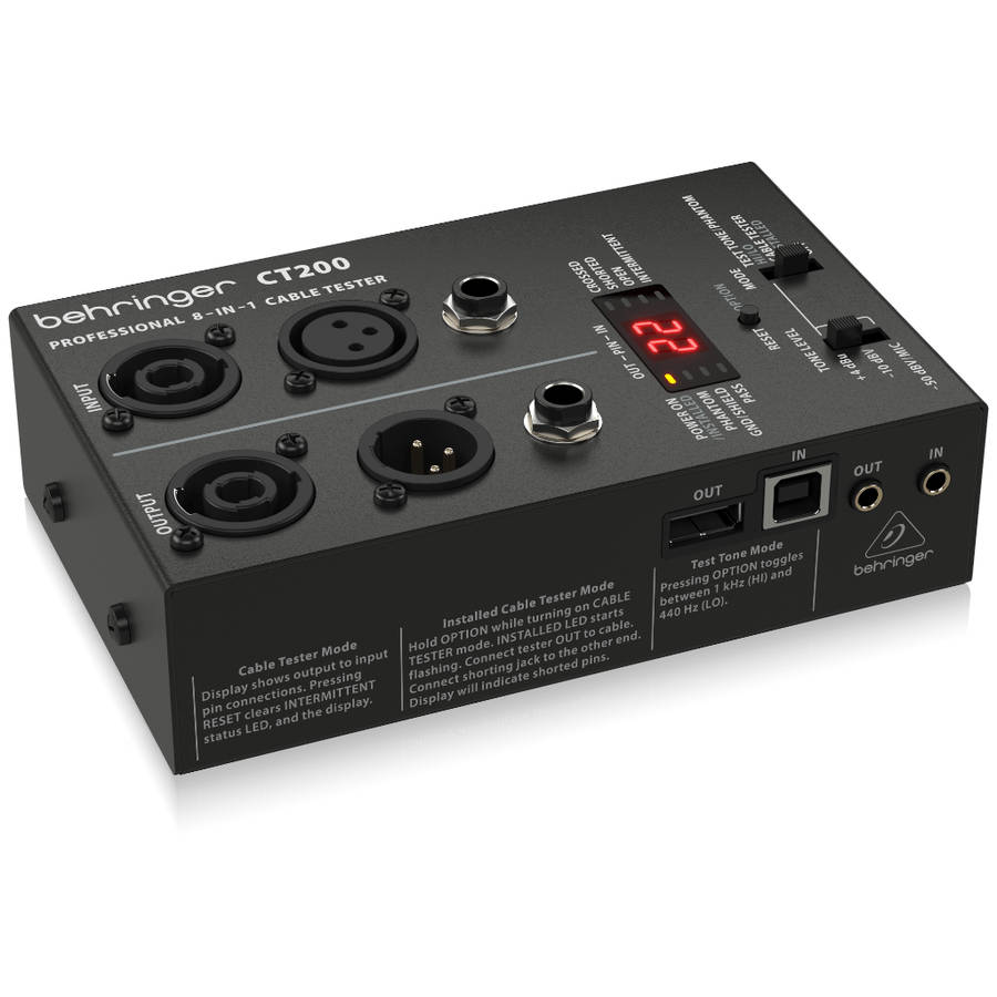 Behringer CT200 8-in-1 Cable Tester