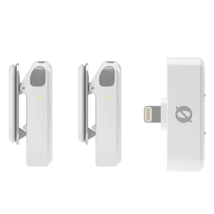 Rode Wireless Micro Dual 2-Person Microphone Kit - Lightning Connector - White