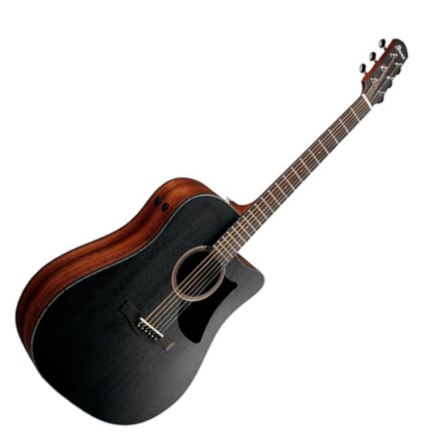 Ibanez AAD190CEWKH Advanced Acoustic-electric Guitar - Weathered Black