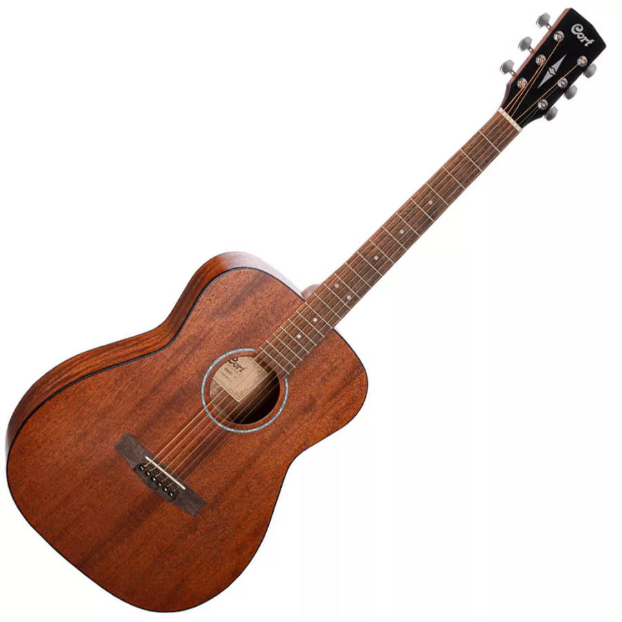 Cort AF510M OP Concert Body Acoustic Guitar - All Mahogany