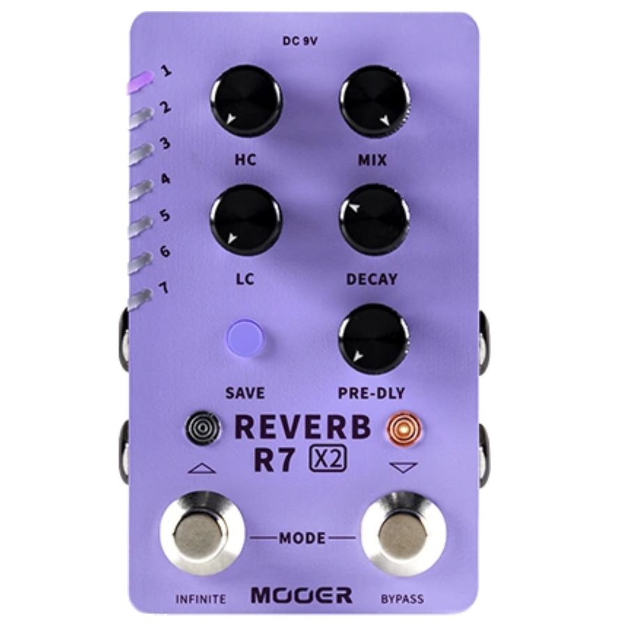 Mooer Audio R7 X2 Reverb Pedal