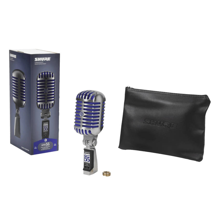 Shure Super 55 Deluxe Supercardioid Dynamic Vocal Microphone