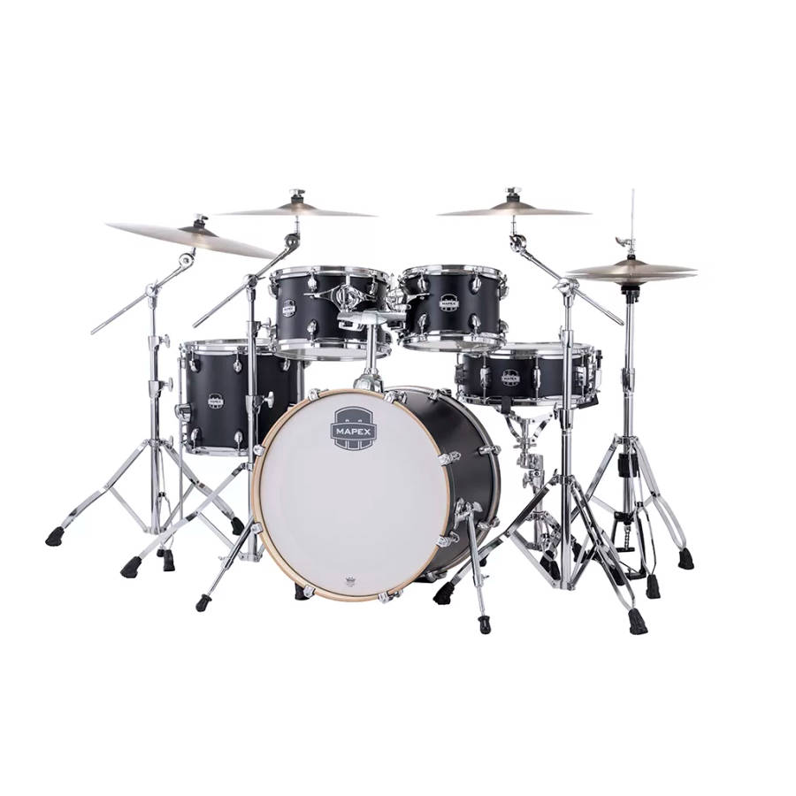 Mapex Mars Maple 4-Piece Fusion Shell Pack Drum Kit - Matte Black
