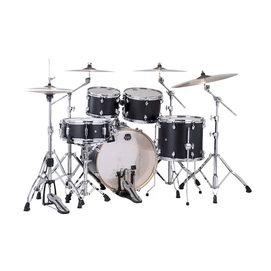 Mapex Mars Maple 4-Piece Fusion Shell Pack Drum Kit - Matte Black