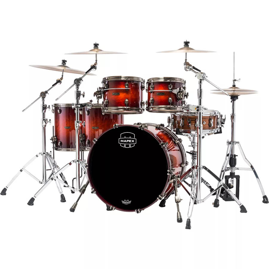 Mapex Saturn Evolution Special Edition 5-Piece Drum Kit - Exotic Elmwood Burst (shell pack only)
