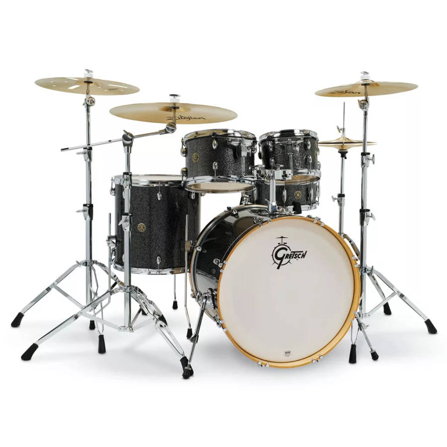 Gretsch Drums Catalina Maple CM1-E825 5-piece Shell Pack with Snare Drum - Black Stardust - (Excl...