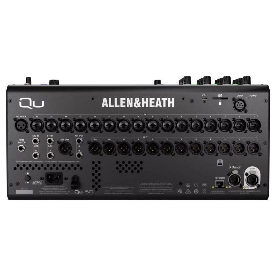 Allen & Heath QU-5D Compact 38-in/24-out 96kHz Digital Mixer