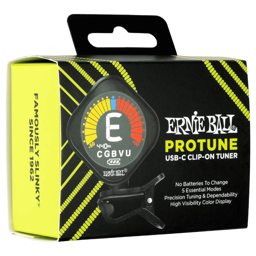 Ernie Ball ProTone USB-C Clip-on Tuner
