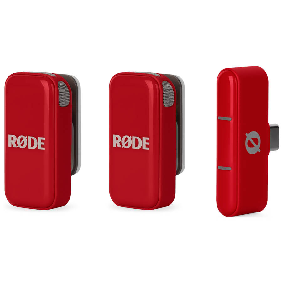 Rode Wireless Micro Microphone Kit - USB-C - Red