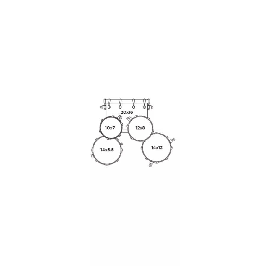 Mapex Mars Maple 5-Piece Fusion Drum Shell Pack - Cortado Satin (Excludes Hardware &amp; Cymbals)