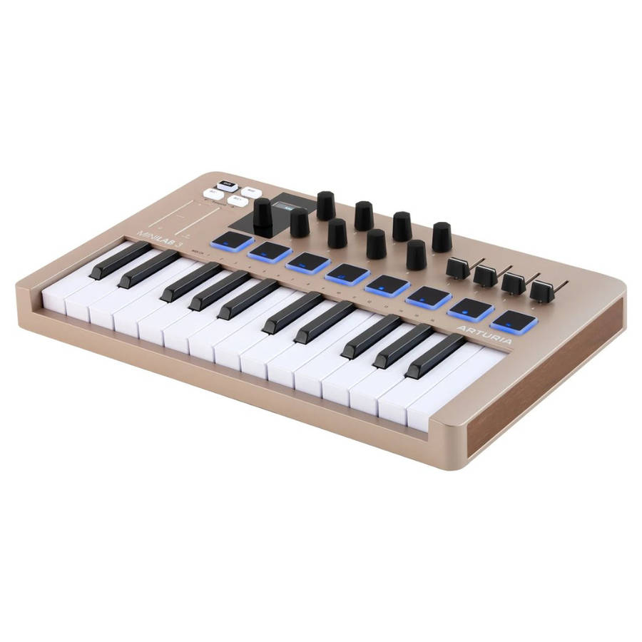 Arturia MiniLab 3 25 Slim-key Controller - Champagne
