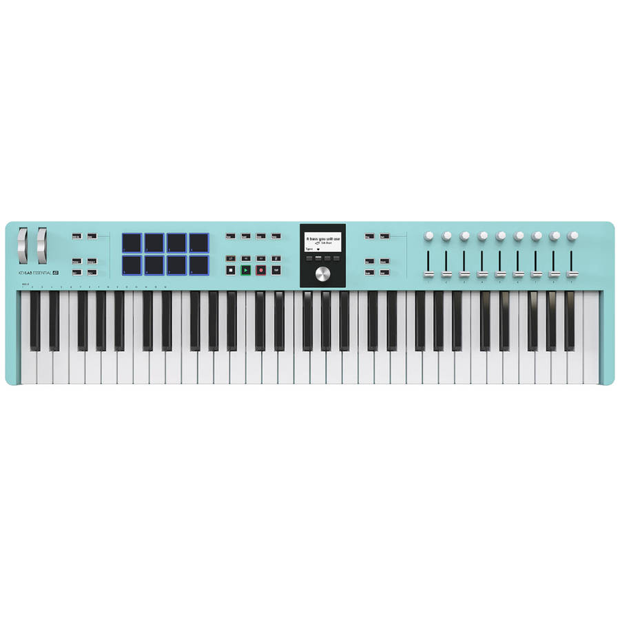 Arturia KeyLab Essential mk3 61-key Keyboard Controller - Aquamarine