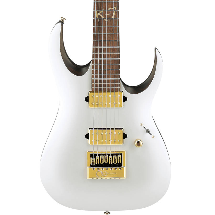 Ibanez K7YANG Brian "Head" Welch Signature 7-string Electric Guitar - Matte White
