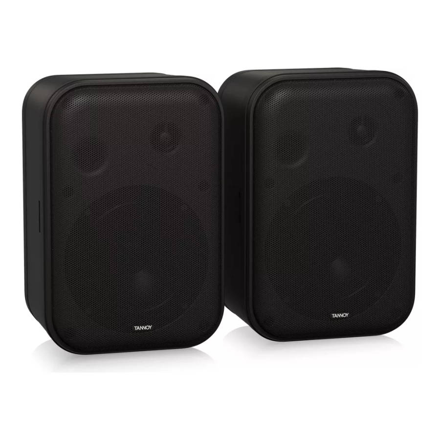 Tannoy VMS 1 5-inch Versatile 2-way Compact Install Monitors  Black (Pair)