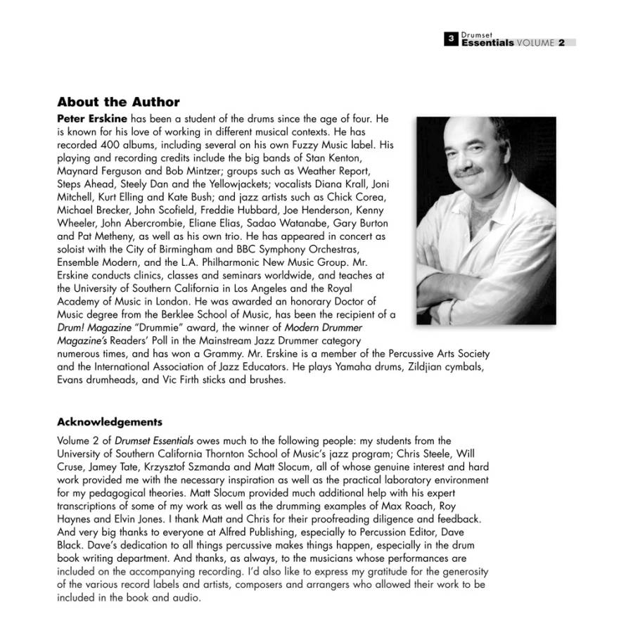 Alfred's Drumset Essentials Volume 2