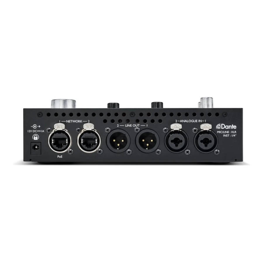 Focusrite Pro Rednet X2P 2x2 Ethernet Audio Digital IO with Mic Preamps