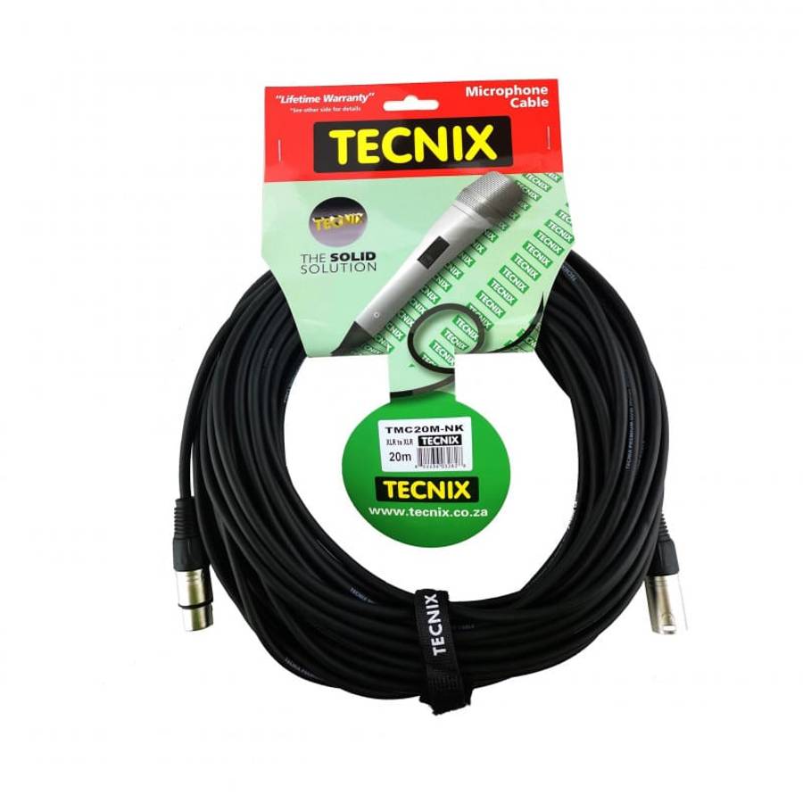 Tecnix 20M XLR Male to XLR Female Cable