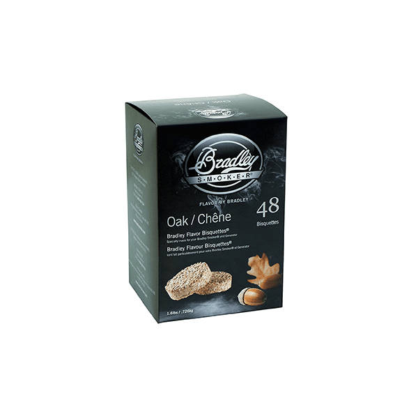 Bradley Smoker Oak Flavour Bisquettes 48-pack