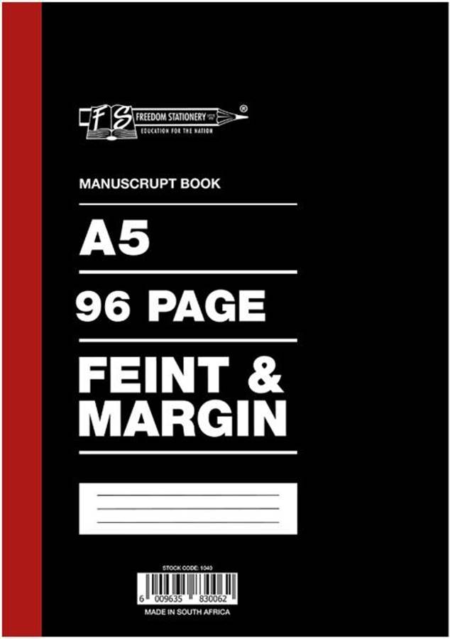 Freedom A5 Manuscript Book 1 Quire 96 Pages