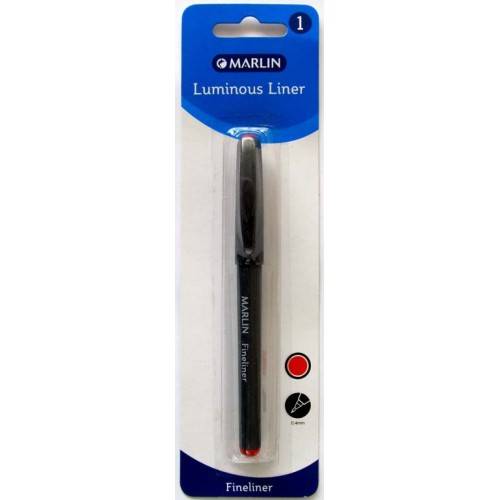 Marlin Precision Fineliner Pens Colour: Red