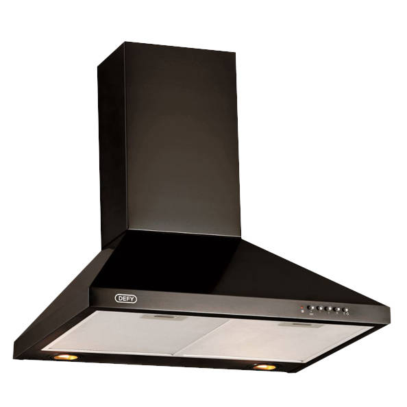 Defy DCH310 60cm Black Chimney Extractor -