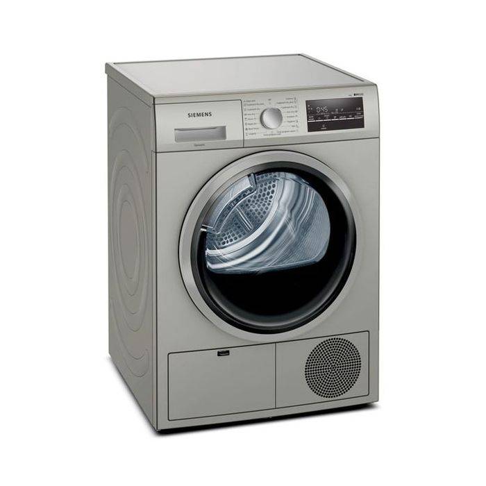 Siemens 8kg Silver Condenser Dryer - WT46G40SZA