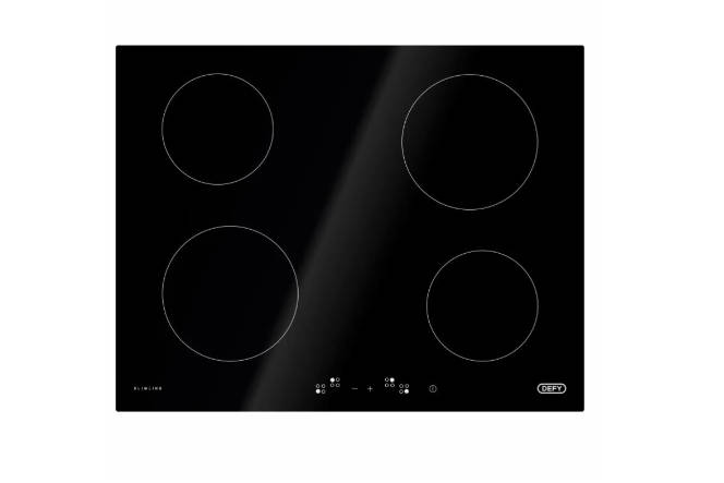 Defy 65cm Slimline Hob  Black Glass DHD406A