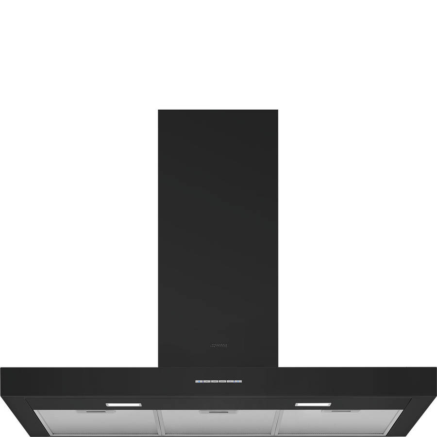 Smeg 90cm Extractor  Black KBT900NE