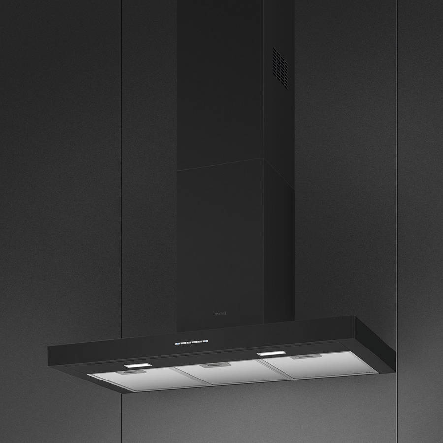 Smeg 90cm Extractor  Black KBT900NE