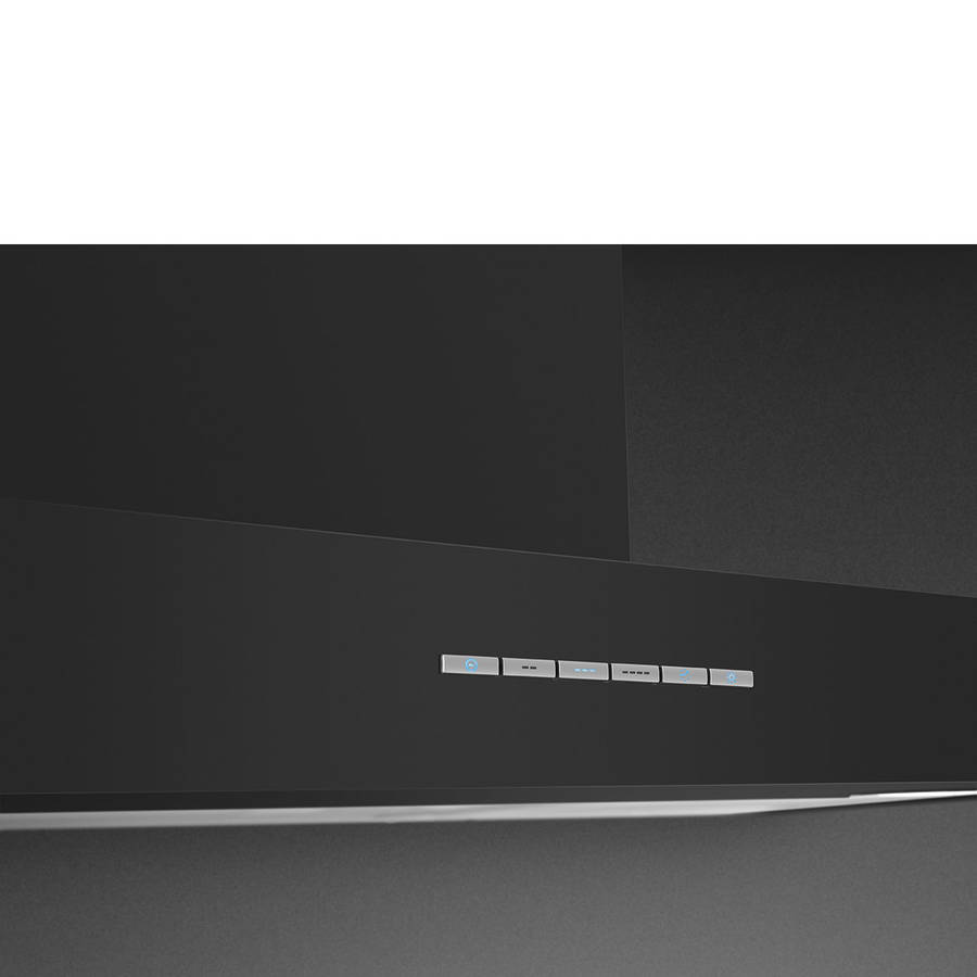 Smeg 90cm Extractor  Black KBT900NE