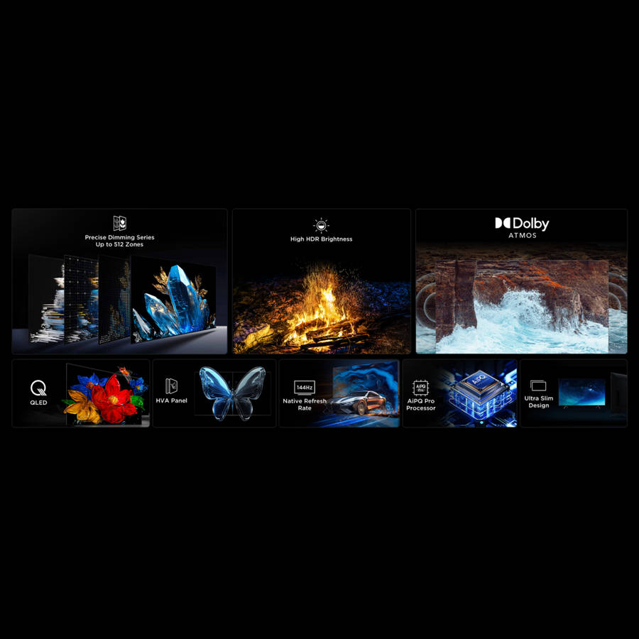 TCL 85-Inch Mini LED 4K Google TV-85C6K