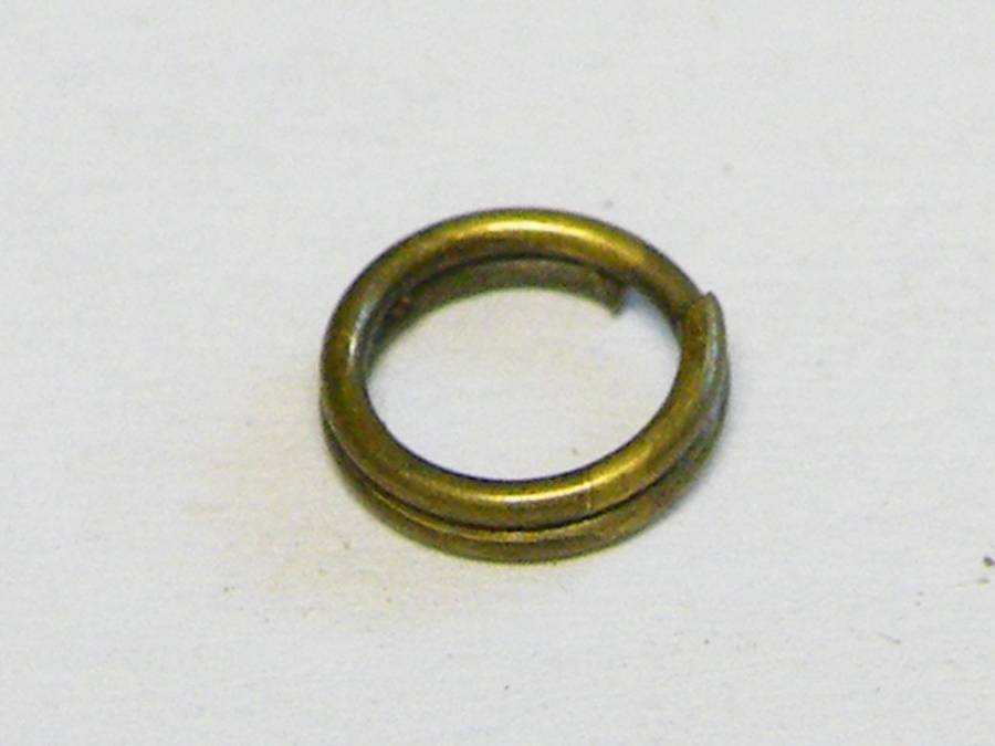50 x split ring, bronze color, 7mm OD