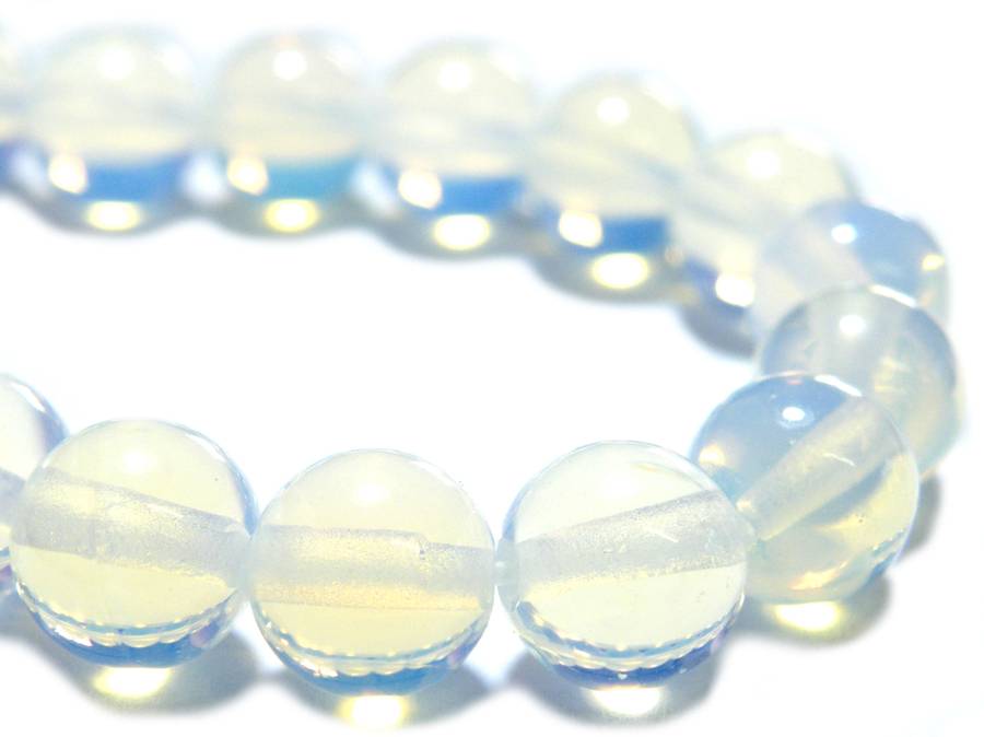 Opalite bead string, 6mm, round, 40cm