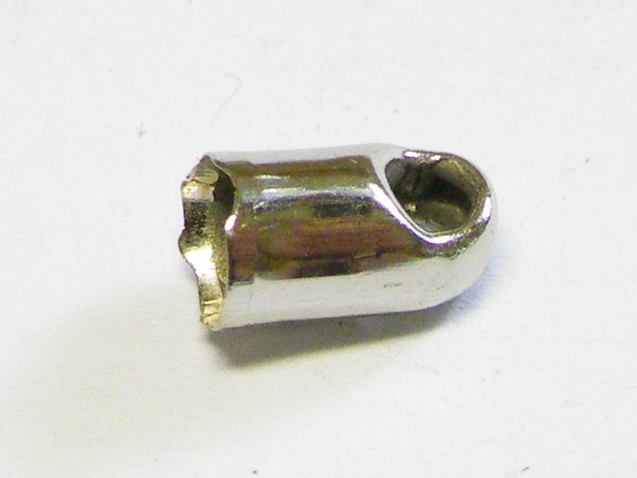 50xEnd Cap Silver 3mm inside diameter Nickel coated