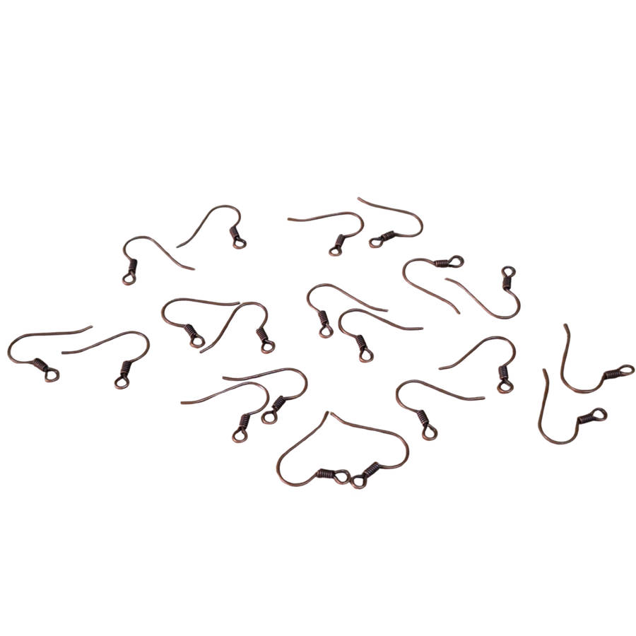 10 x Copper colored Shepherd hooks pair 15mm