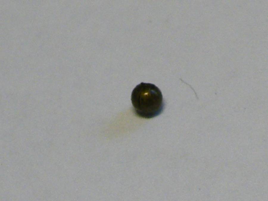 150x Bronze 1.8mm Metal Bead with 0.8mm hole