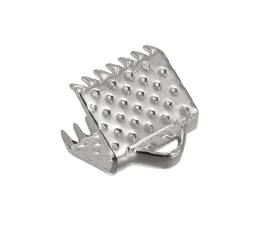 10x Ribbon Crimp, 8mm