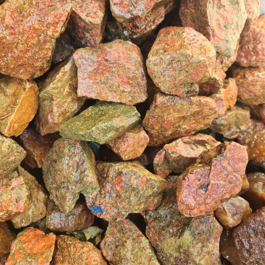 Rough Unakite, Musina, 0.2-0.5kg